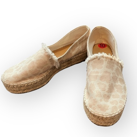 Splendid Laney Animal Print Espadrilles Size 10 - Picture 3 of 10
